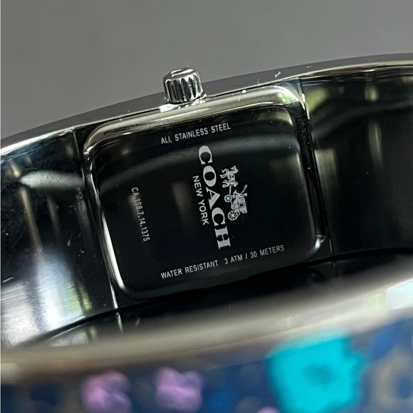 W6198 - Coach Scout Bangle Watch in Blue Floral - Picture 13 of 14